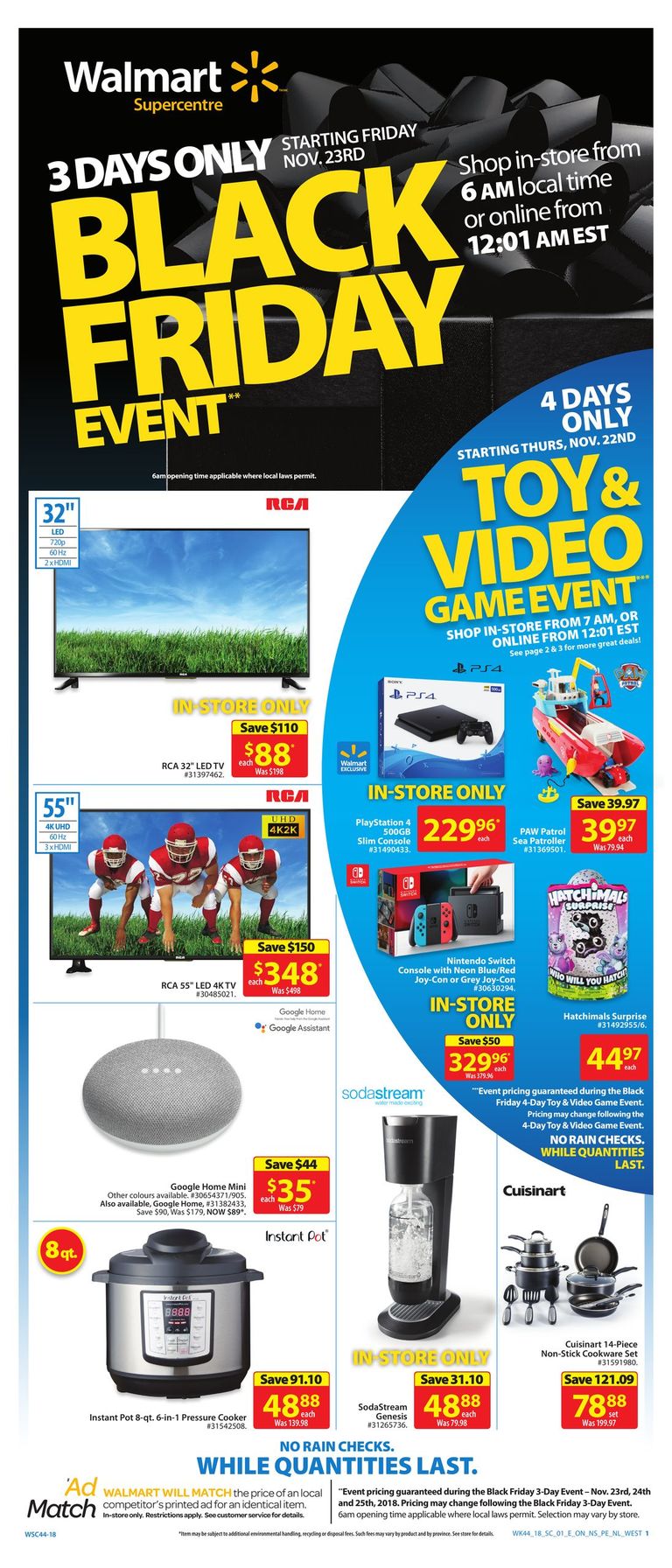 Walmart Black Friday Flyer Deals 2019 Canada