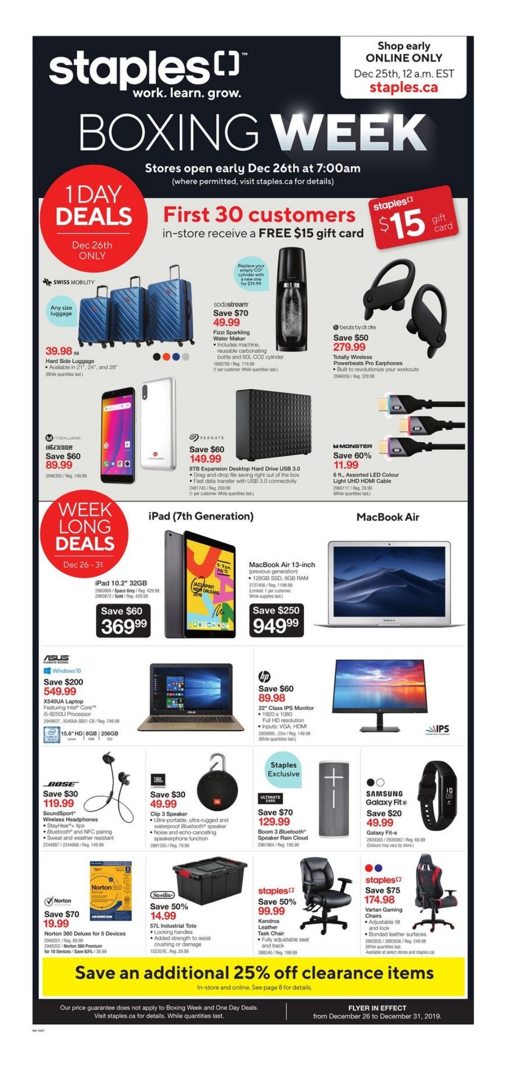 Staples Boxing Day 2020 Sale Flyer Canada