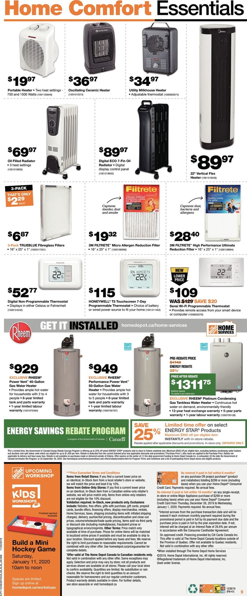 Home Depot Boxing Day Sale Flyer 2020