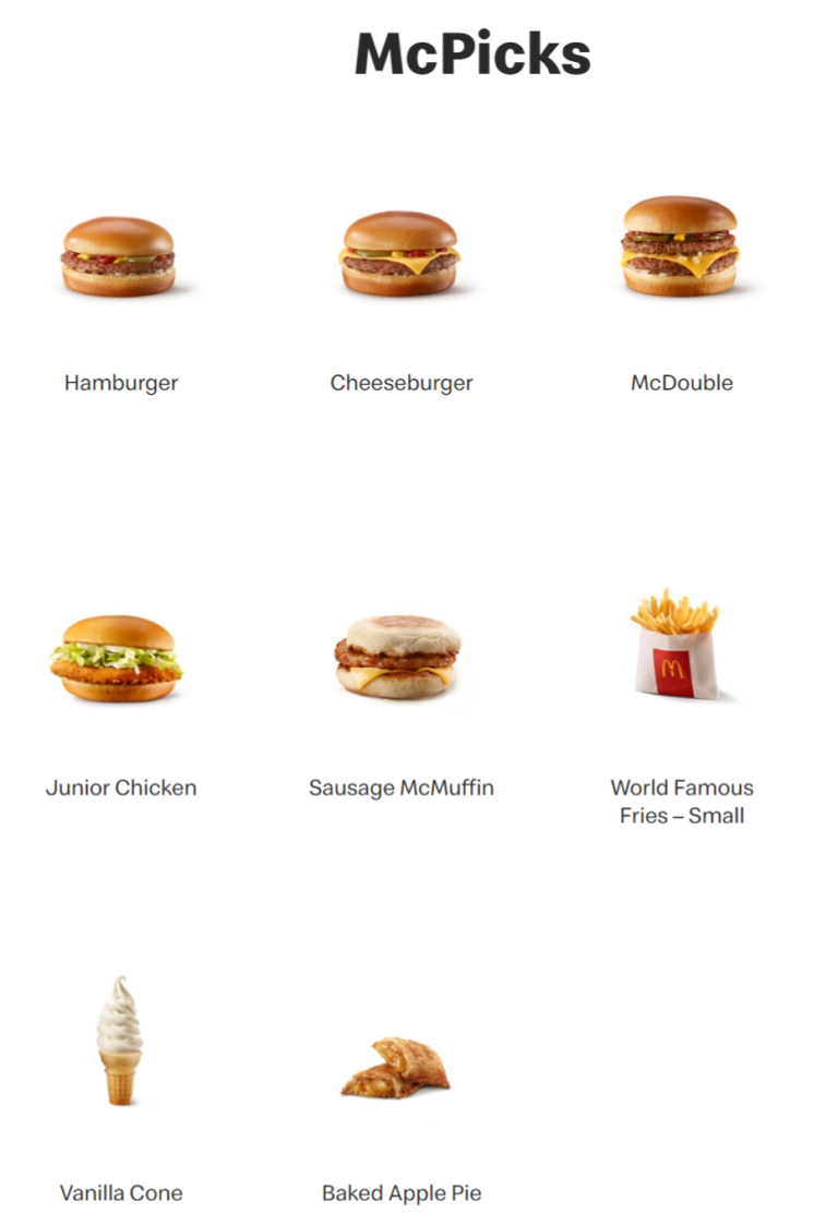 McDonald's Canada Menu and Coupons