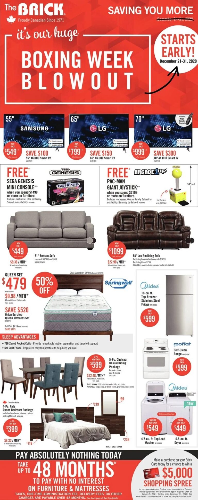 The Brick Flyer Boxing Day Sales 2021