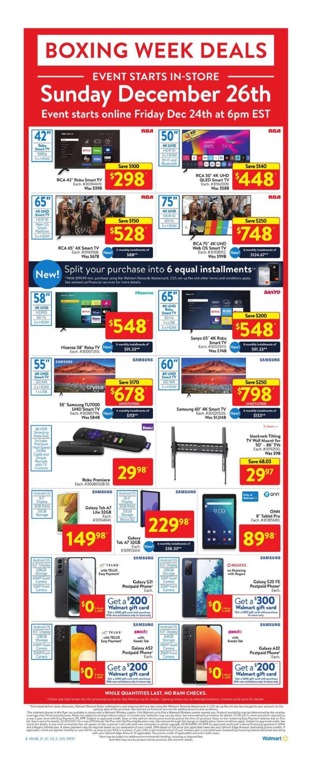 Walmart Boxing Day Sales 2022 Boxing Week Deals Flyer