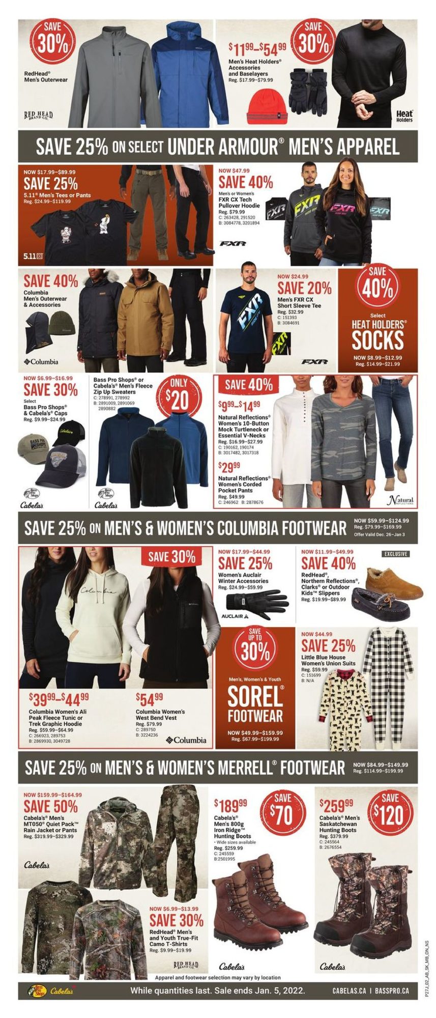 Bass Pro Shops Boxing Day Sale Flyer 2022