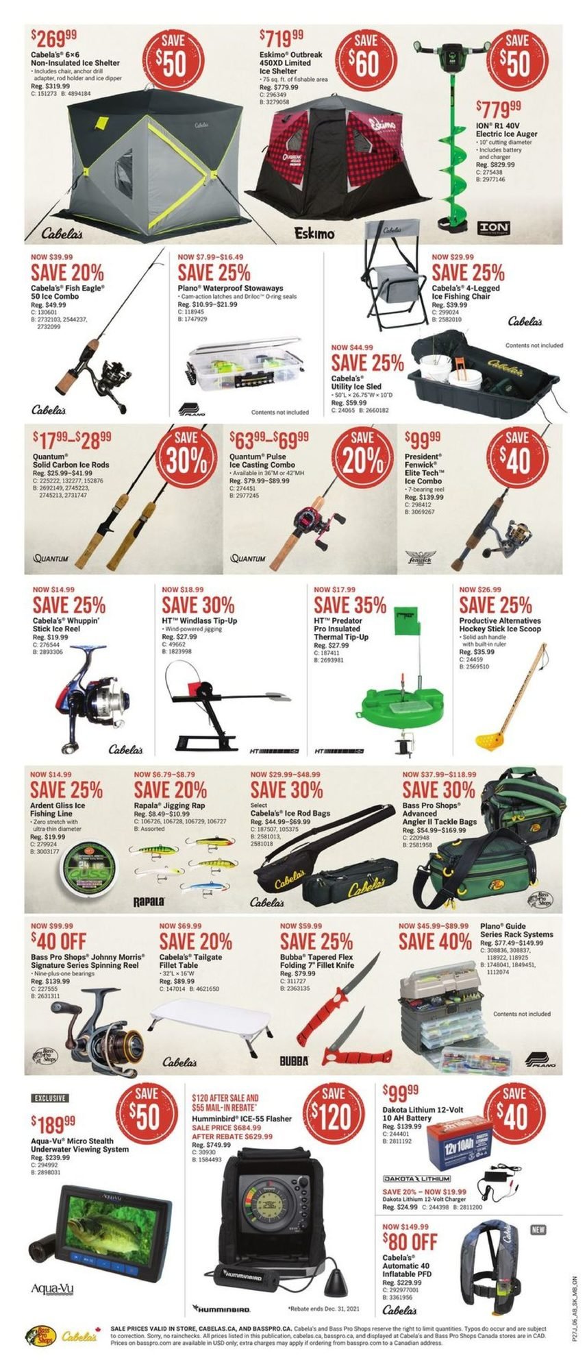 Bass Pro Shops Boxing Day Sale Flyer 2022