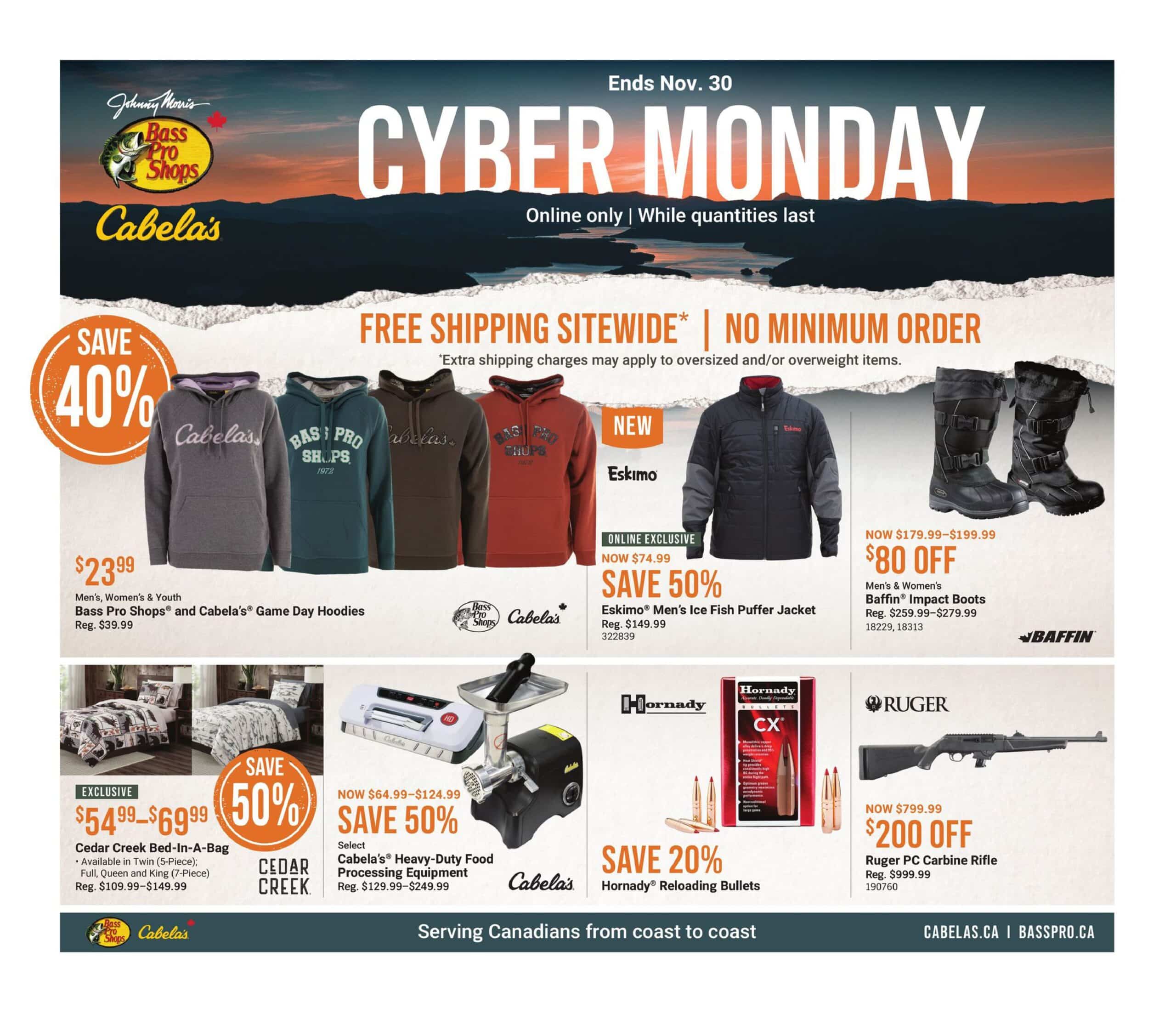 Cabela's Cyber Monday Canada Deals 2023