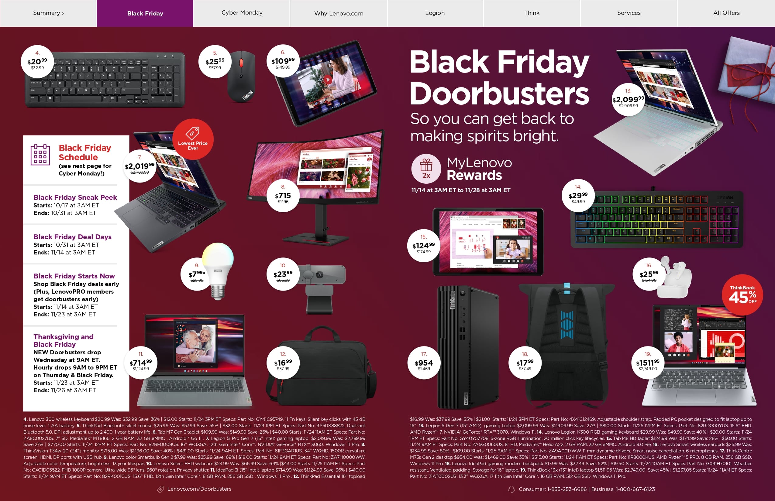 Lenovo Black Friday 2023 Sale Flyer Canada