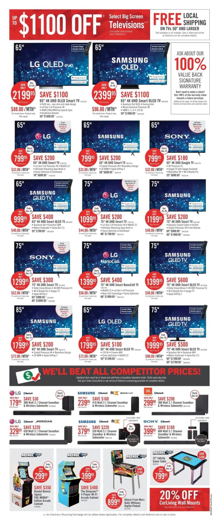 The Brick Boxing Day Sales 2023