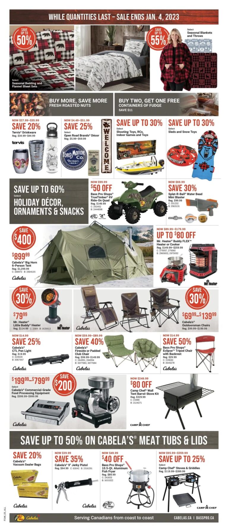 Cabela's Boxing Day Flyer Sale 2023