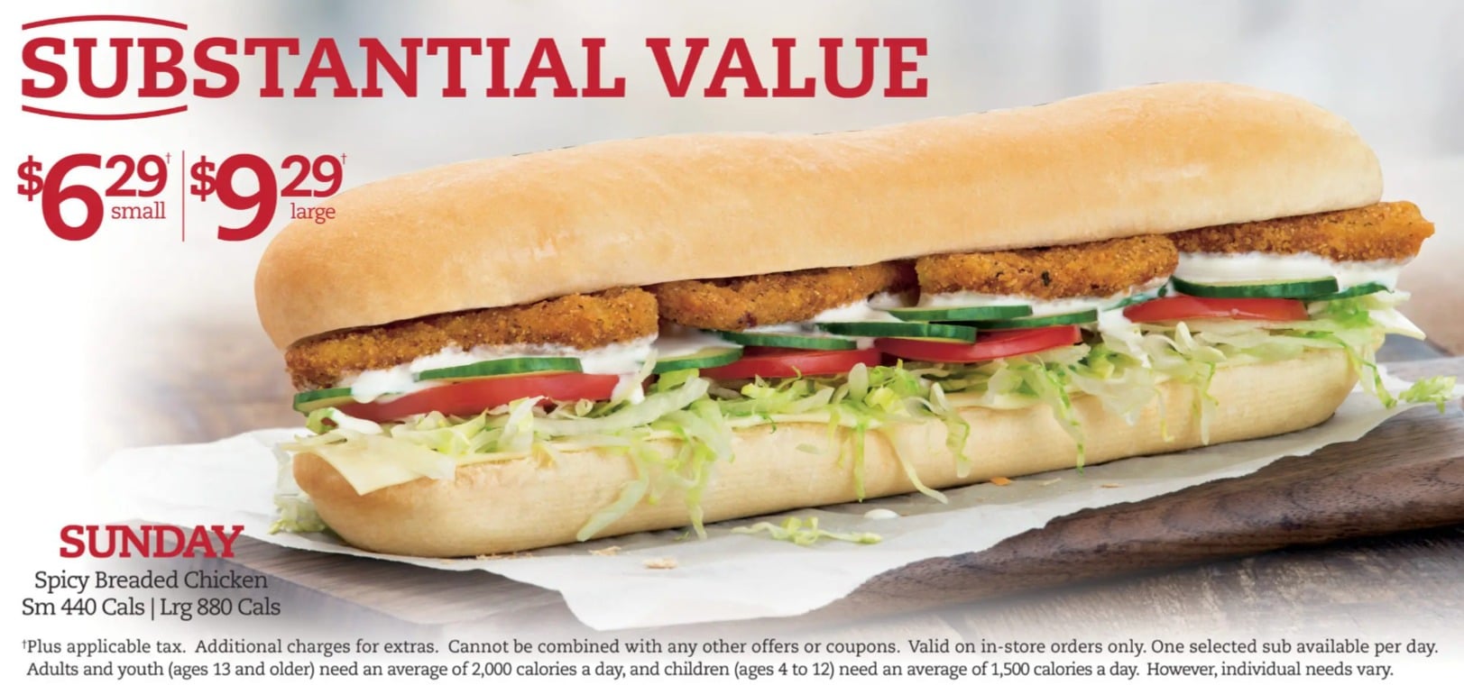 Mr. Sub Menu and Sub of the Day Deal in Canada