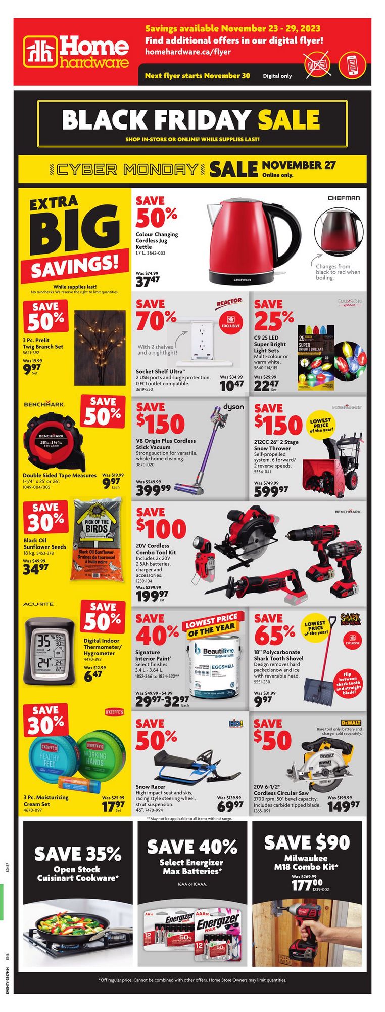 Home on sale hardware flyer