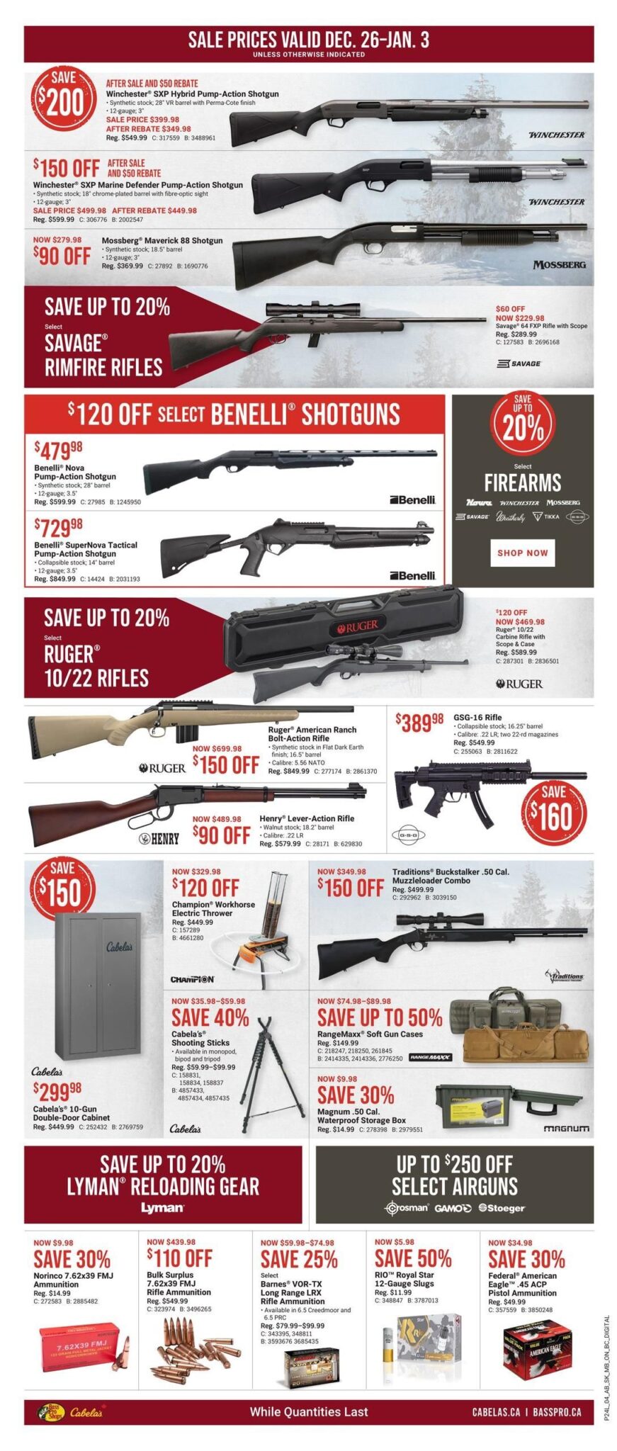 Bass Pro Shops Boxing Day Sale Flyer 2024