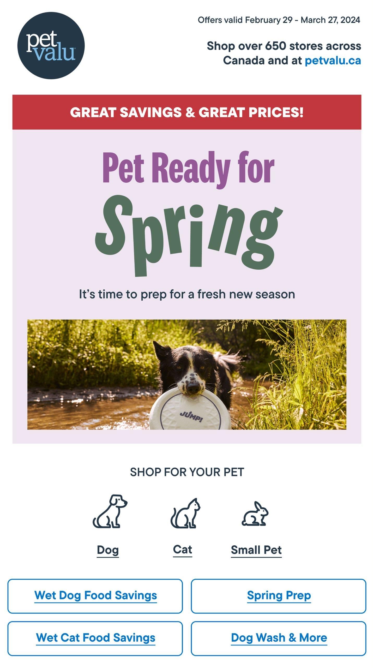 Pet Valu Flyer February 29 - March 27, 2024