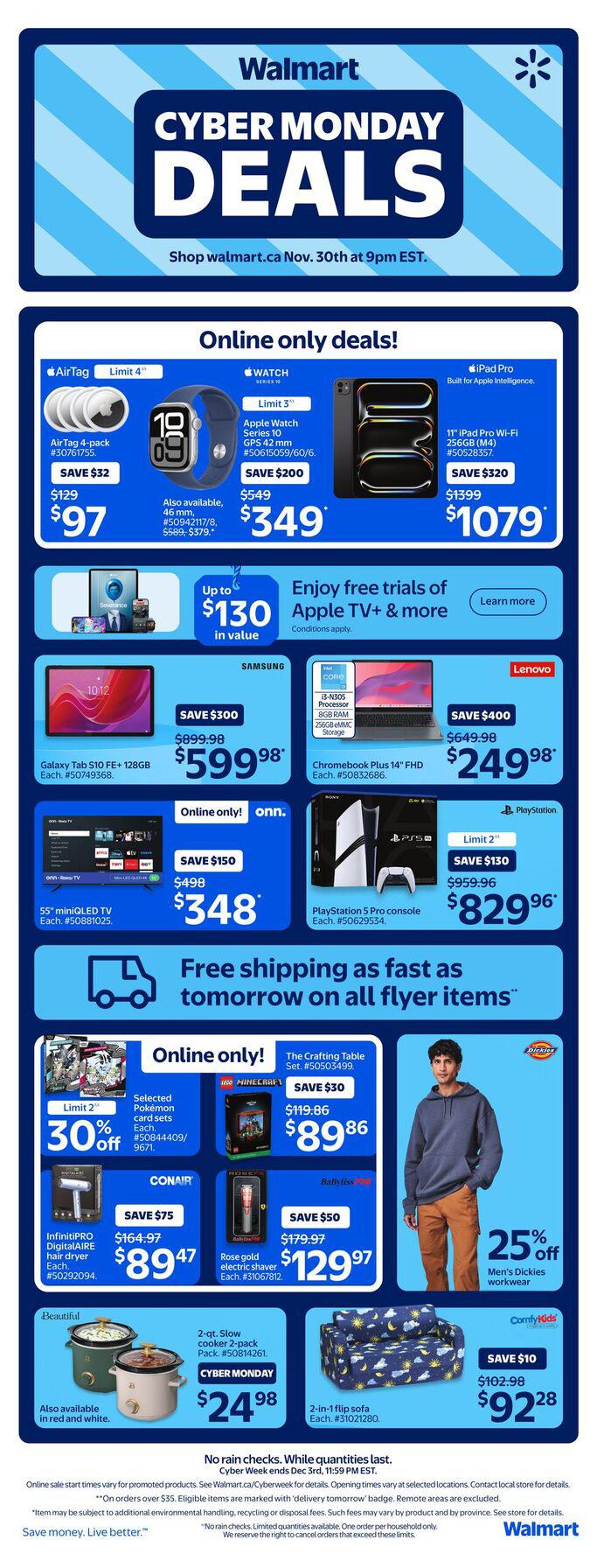 Walmart Canada Cyber Monday 2025 Flyer