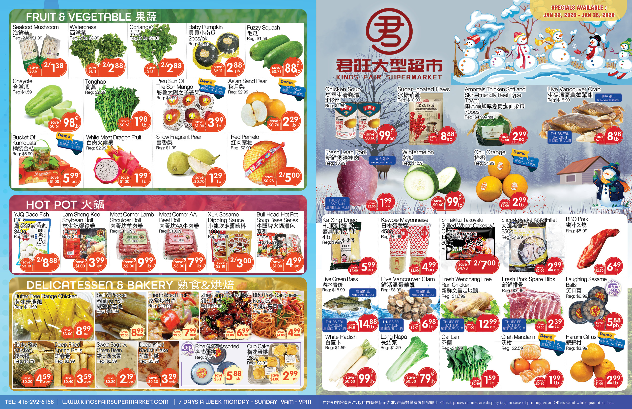 Kings Fair Supermarket Weekly Specials