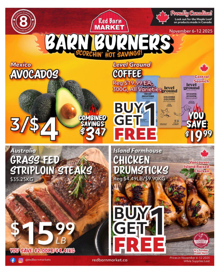 Red Barn Weekly Specials