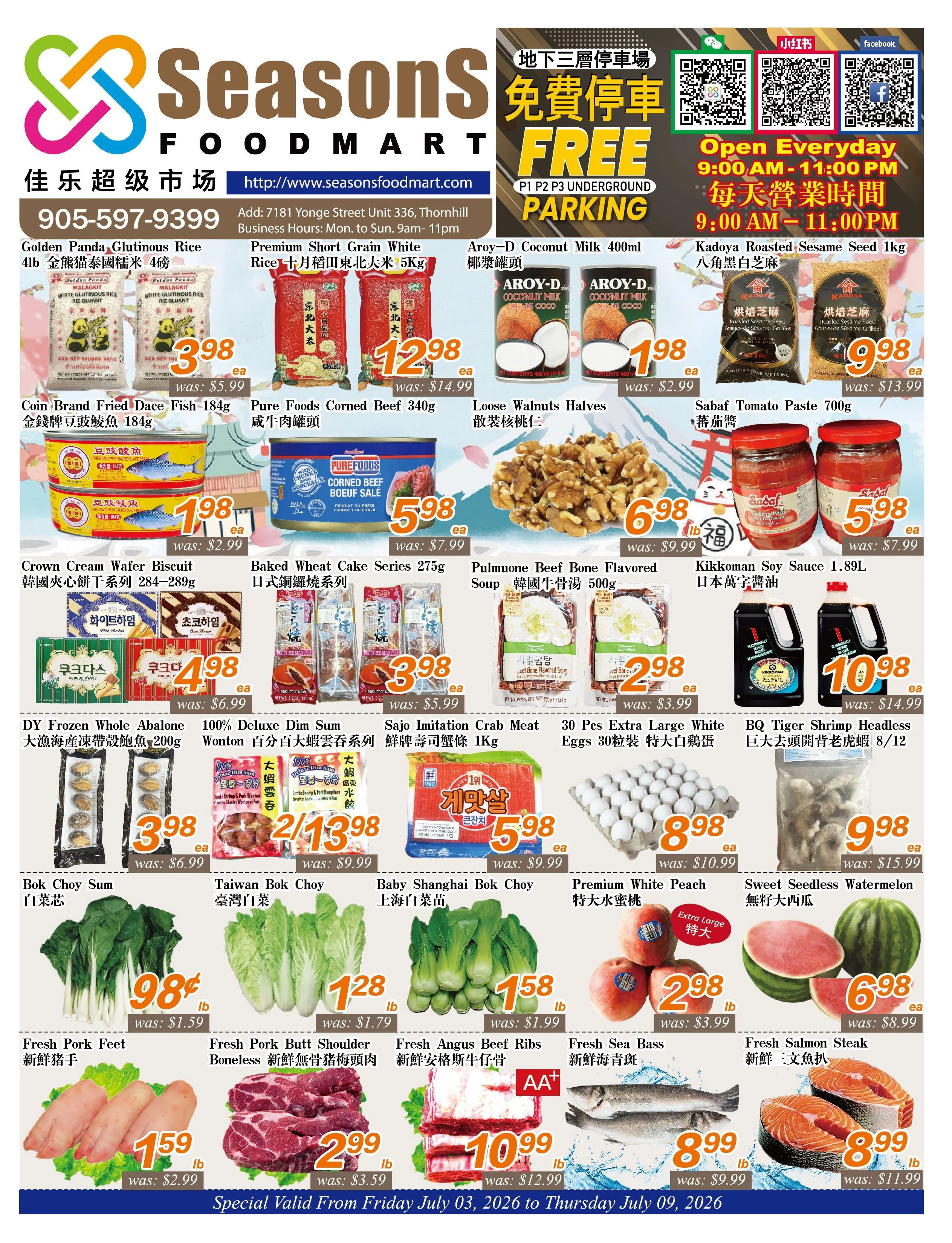 Seasons Supermarket Flyer 