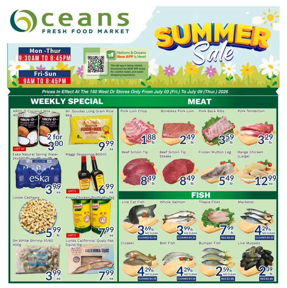 Oceans Flyer Brampton & Mississauga