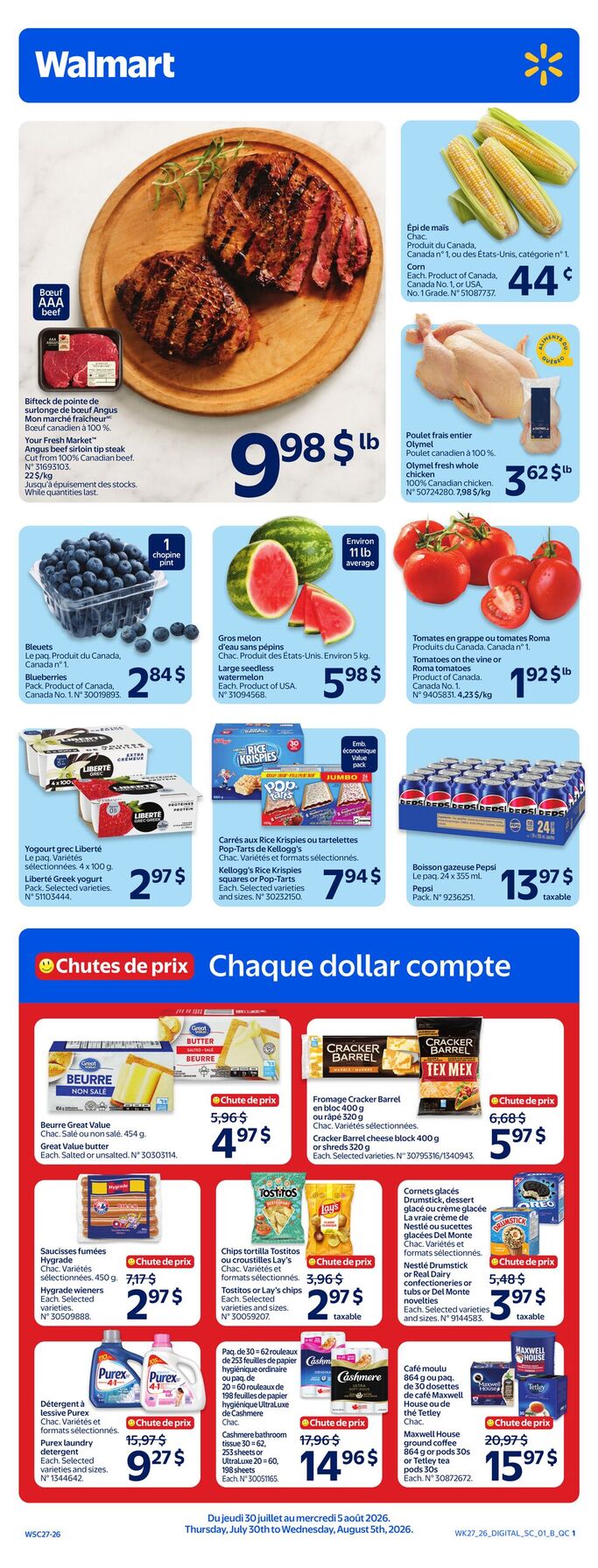 Circulaire Walmart 30.07.2026